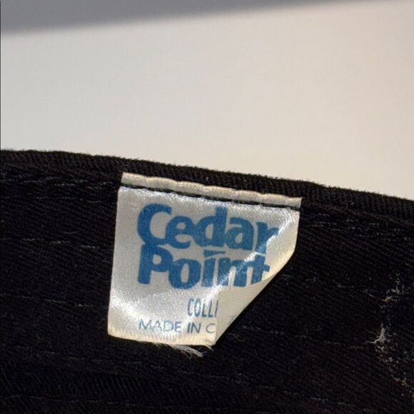 Black and Red Embroidered Cedar Point visor - Picture 7 of 7